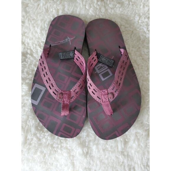 Teva Sandals Womens 6 Betsy Flip Flop Flats Comfort Pink Leather Slip On - Picture 4 of 8